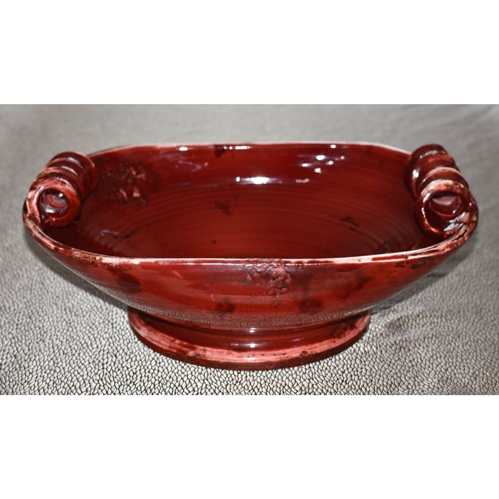 Fortunata Tuscany Italy Studio Hand Crafted Majolica Pottery Sculptural Planter
